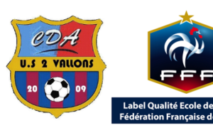 US 2 Vallons reçoit le label "Ecole de Foot"
