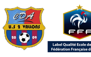 US 2 Vallons reçoit le label  Ecole de Foot 