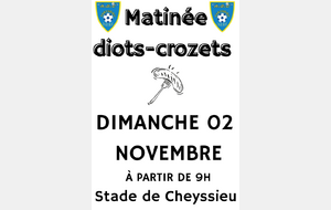 Matinée Diots le dimanche 2 novembre