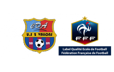 US 2 Vallons reçoit le label &quot;Ecole de Foot&quot;