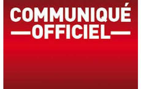 COMMUNIQUE OFFICIEL