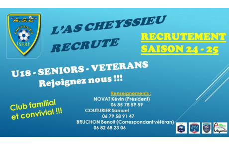 Recrutement seniors vétérans