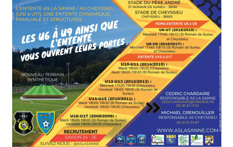 Recrutement saison 2024-2025