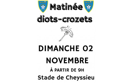 Matinée Diots le dimanche 2 novembre