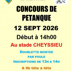 Tournoi pétanque 12 sept 2026